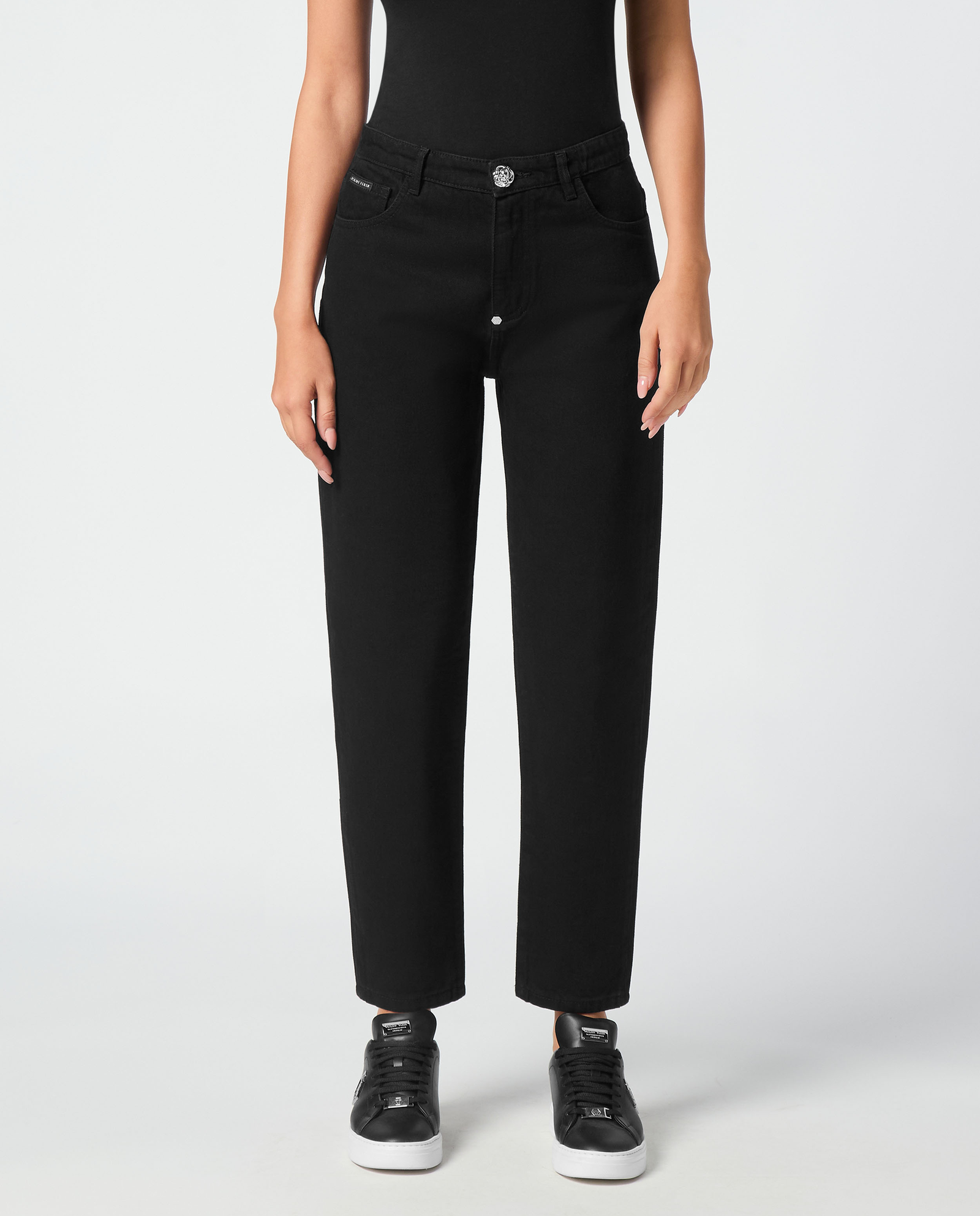 Czarne jeansy Mom Fit - Image #0