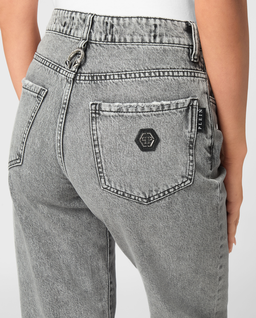 Szare jeansy Mom Fit - Image #4