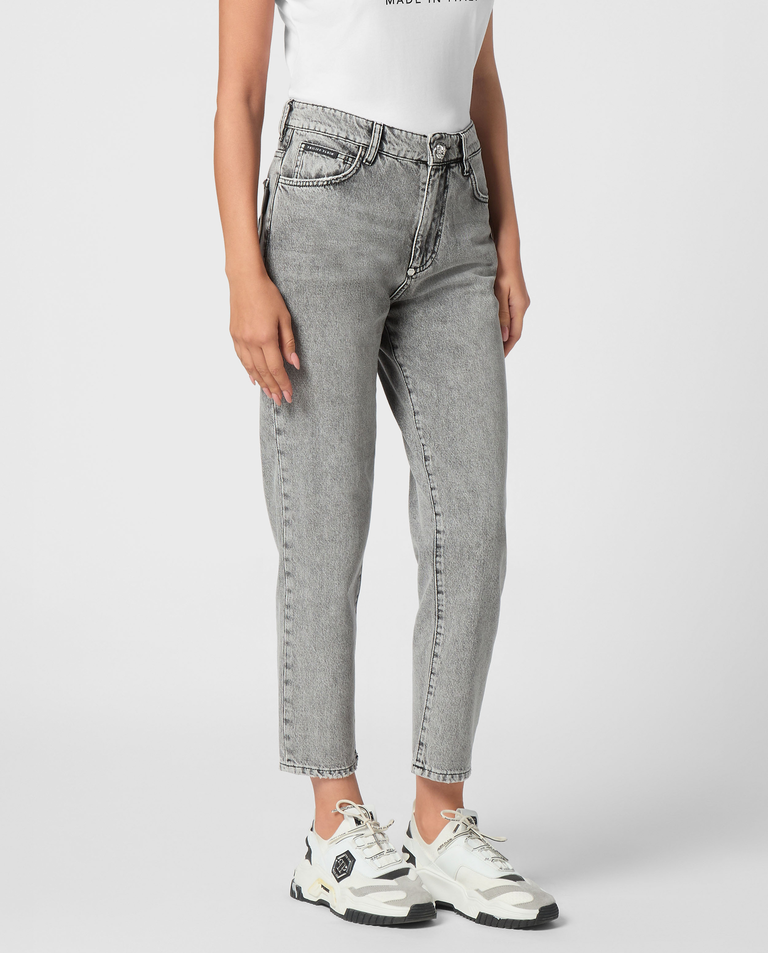 Szare jeansy Mom Fit - Image #0