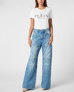 Niebieskie jeansy Skater Fit - Image #2