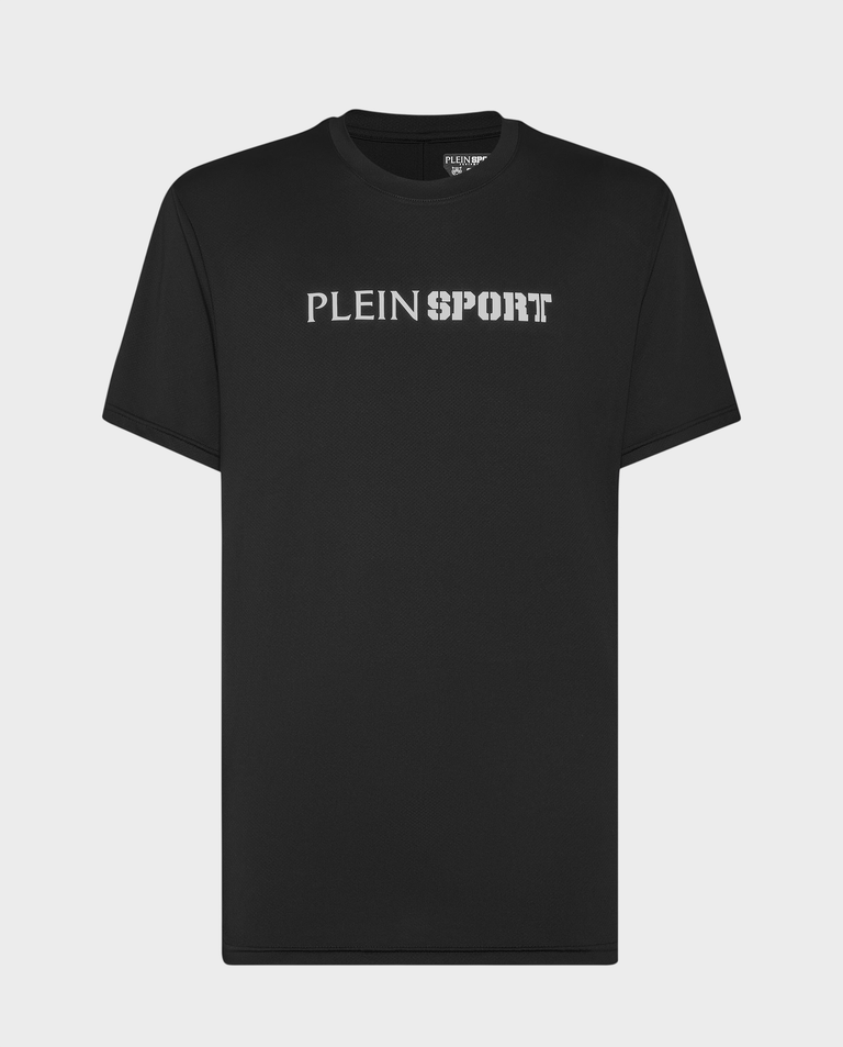 Sportowy t-shirt z okrągłym dekoltem