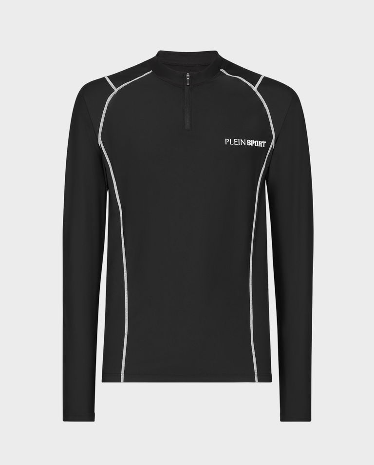 Czarny longsleeve z logo