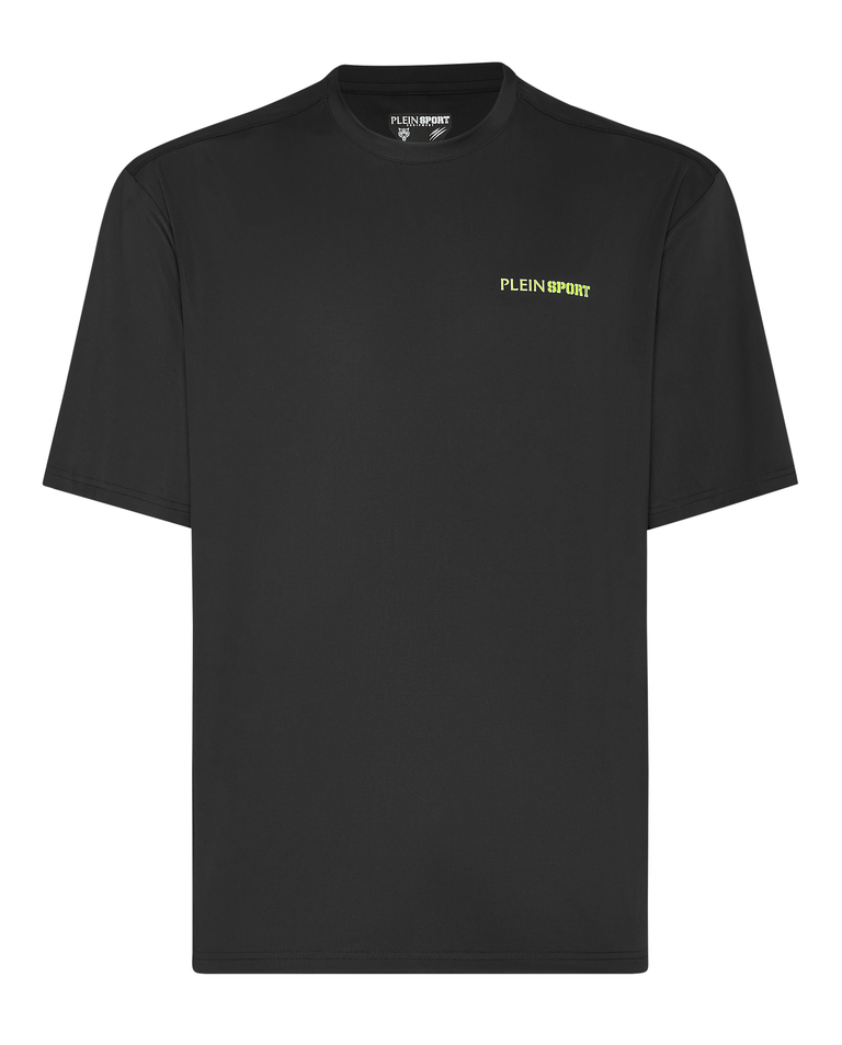 Czarny t-shirt sportowy z logo - Image #1