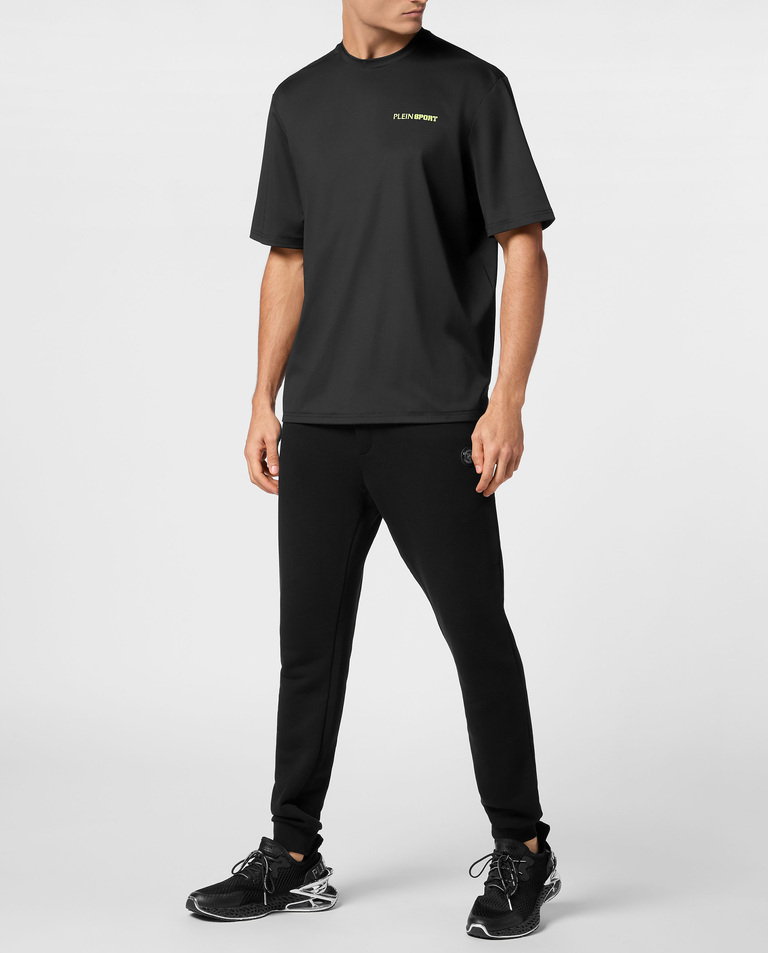 Czarny t-shirt sportowy z logo - Image #3