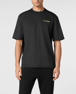 Czarny t-shirt sportowy z logo - Image #0