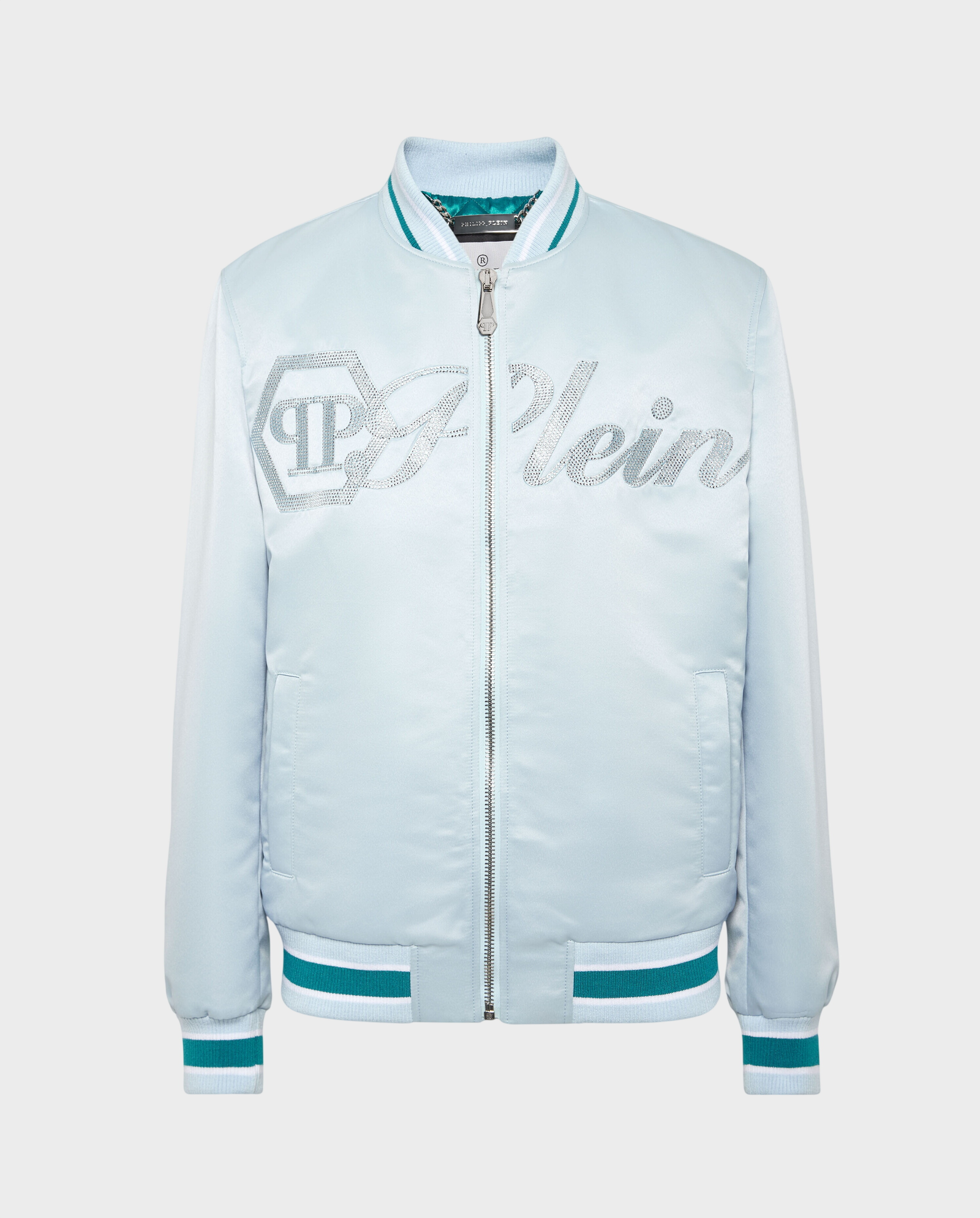 Satynowa kurtka bomber - Image #0