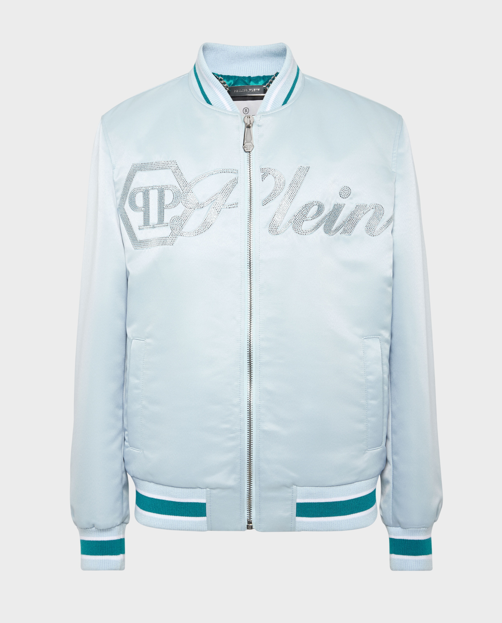 Satynowa kurtka bomber - Image #1