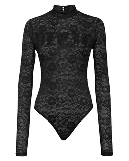 Czarne koronkowe body - Image #1