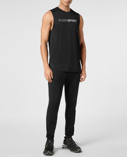 Czarny tank top z logo - Image #3