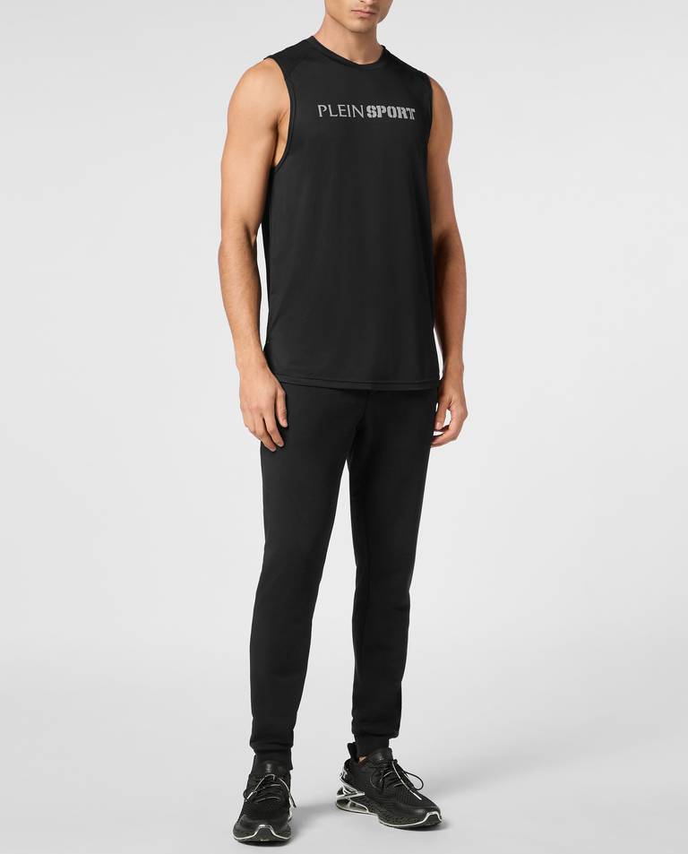 Czarny tank top z logo - Image #3
