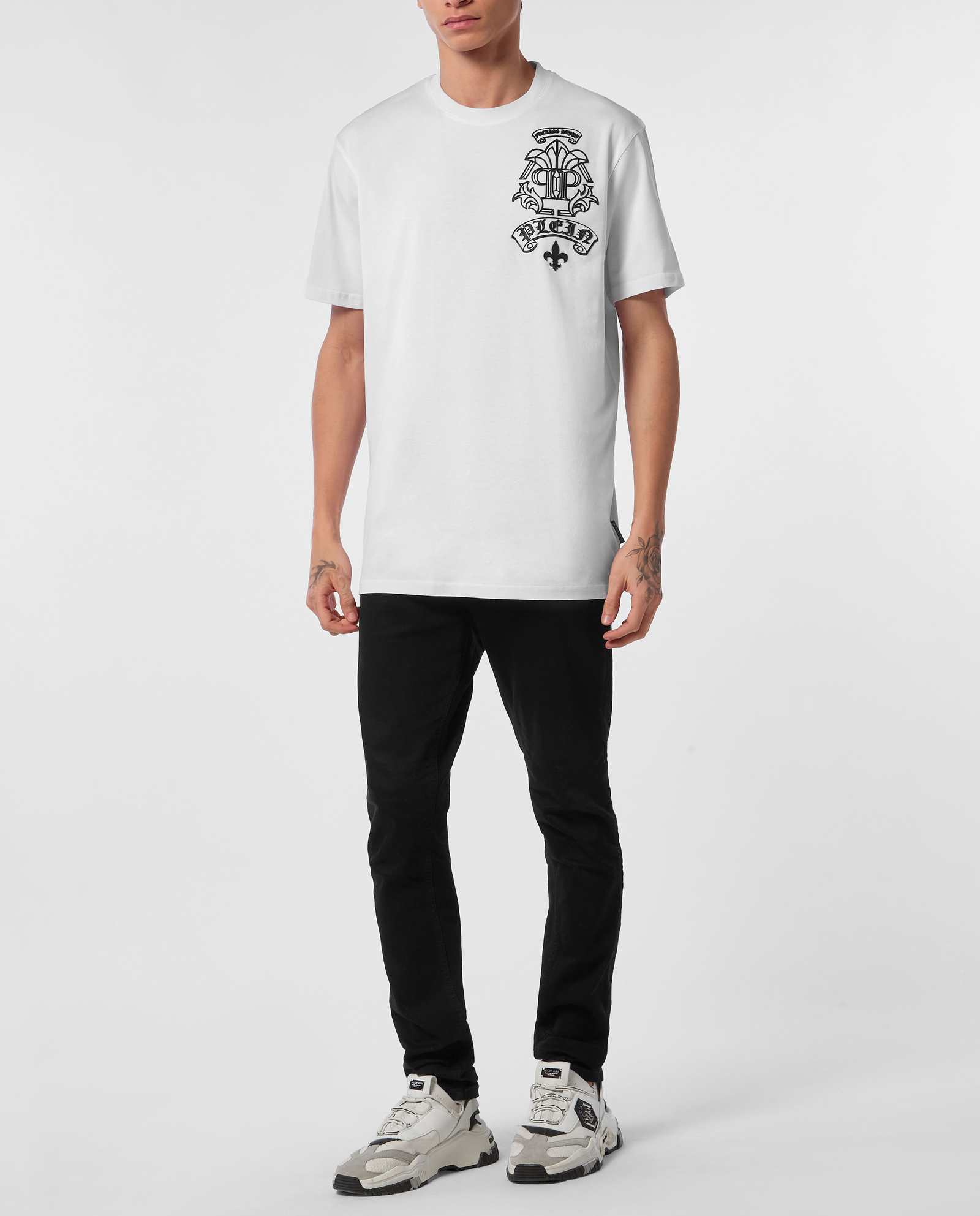 Biały t-shirt o luźnym kroju - Image #3