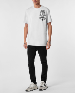 Biały t-shirt o luźnym kroju - Image #3