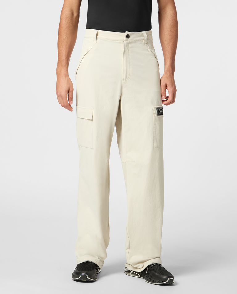 Kremowe spodnie Cargo Fit - Image #0
