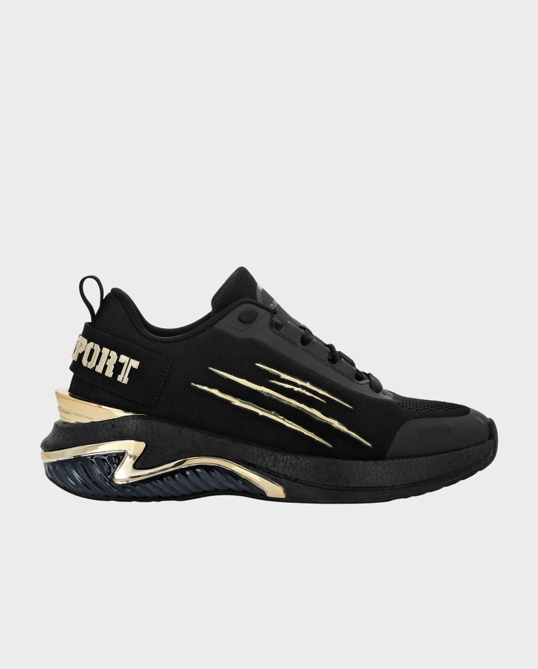 Czarne sneakersy na wysokiej podeszwie - Image #0