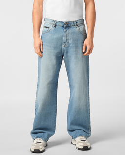 Niebieskie jeansy Beach Boy Fit z ćwiekami - Image #0