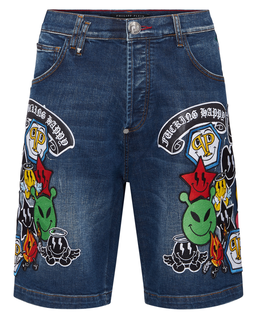 DŻINSOWE SZORTY FERMENTERA - Image #1