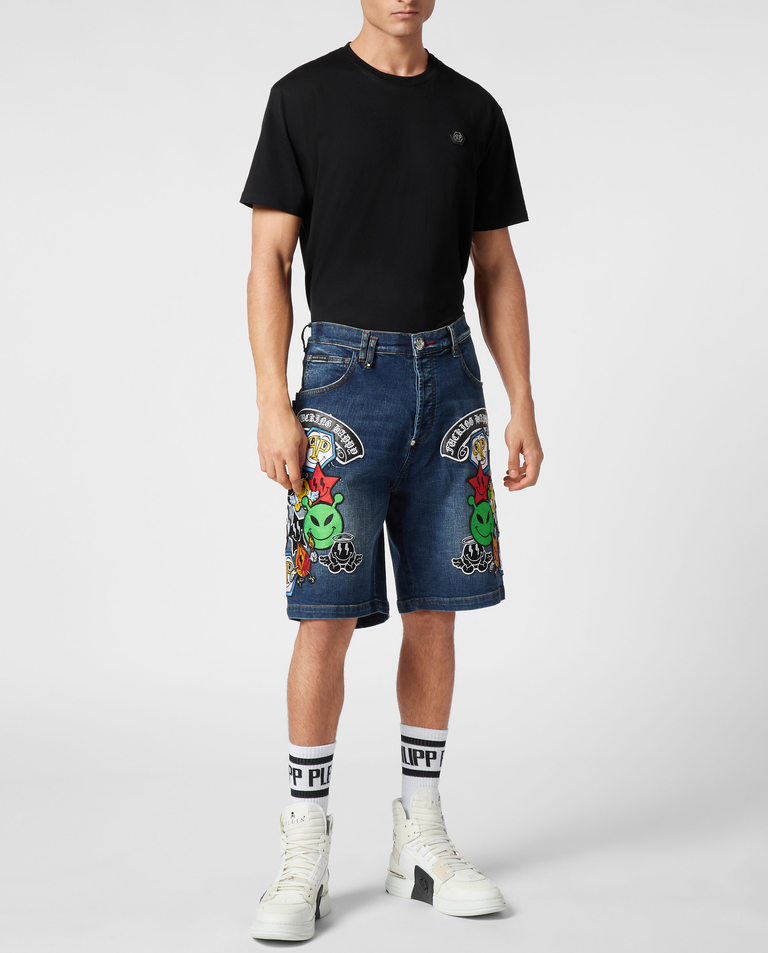 DŻINSOWE SZORTY FERMENTERA - Image #3