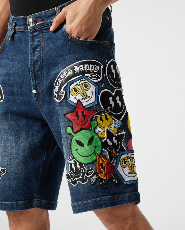 DŻINSOWE SZORTY FERMENTERA - Image #4