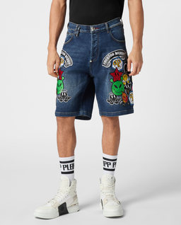 DŻINSOWE SZORTY FERMENTERA - Image #0