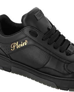 Czarne skórzane sneakersy - Image #2