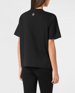 Czarna bawełniana koszulka Man Fit - Image #3