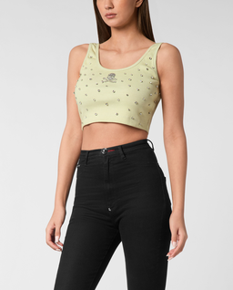 Zielony tank top Stones - Image #0