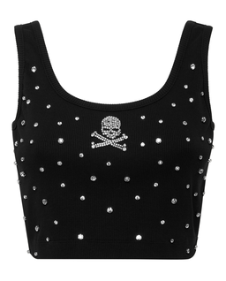 Czarny tank top Stones - Image #1