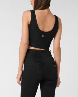 Czarny tank top Stones - Image #3