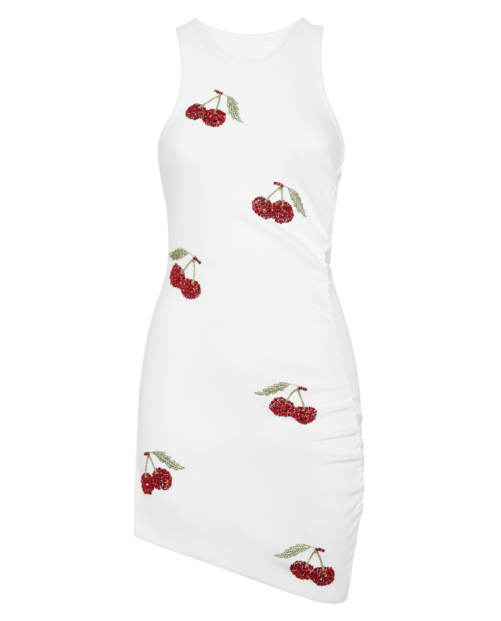 Biała sukienka mini Cherries - Image #1