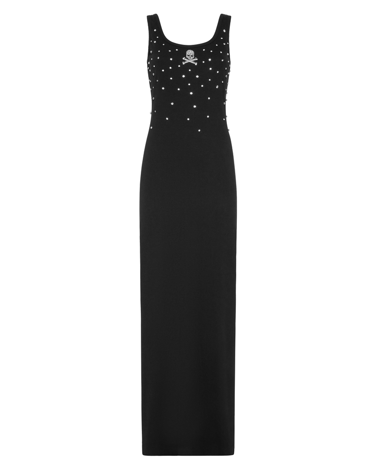 Czarna sukienka maxi Stones - Image #1