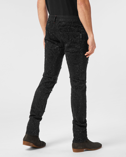 Czarne jeansy Rock Star Tribal Strass - Image #2