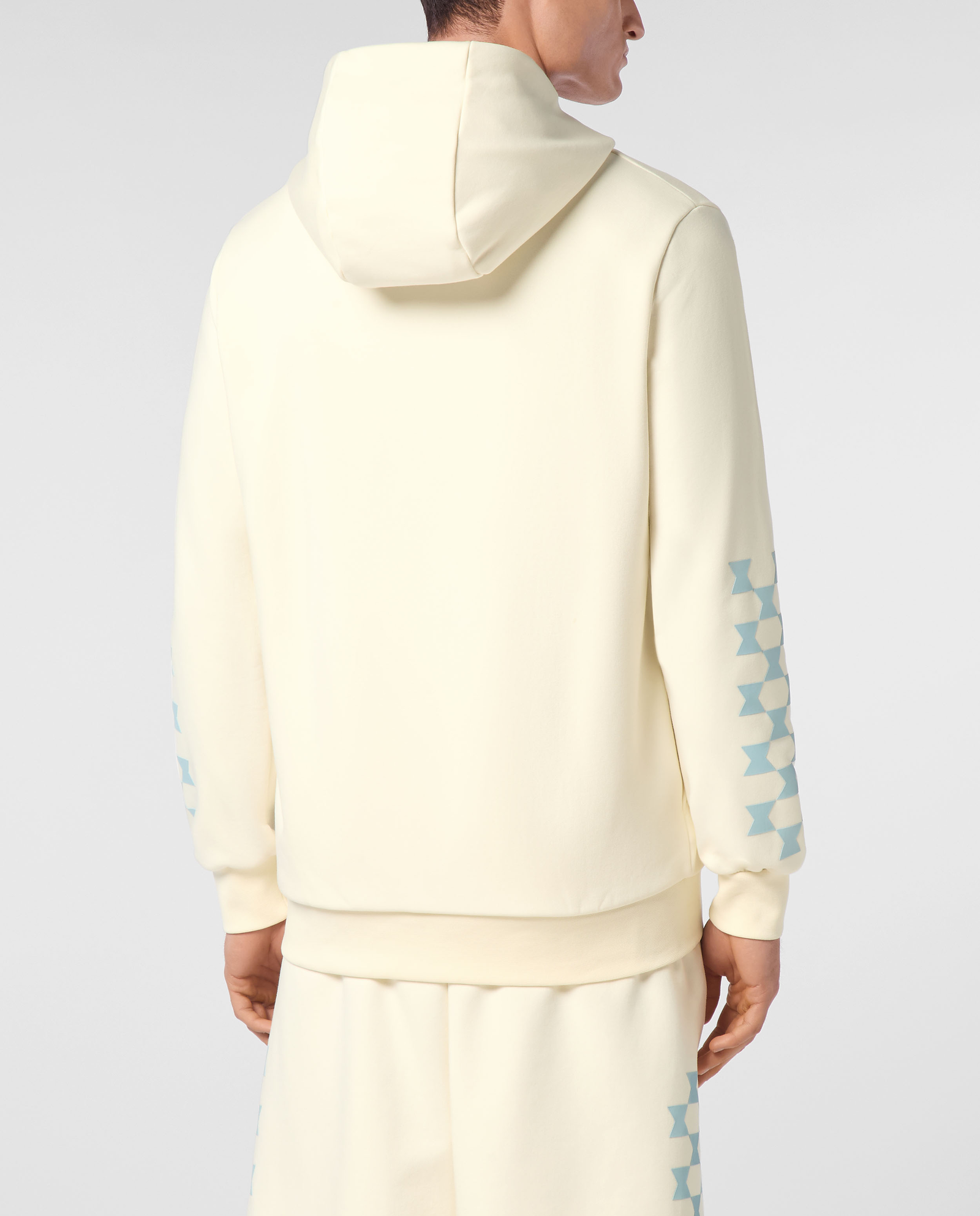 Kremowa bluza z kapturem - Image #2