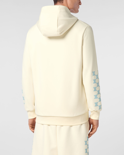 Kremowa bluza z kapturem - Image #2
