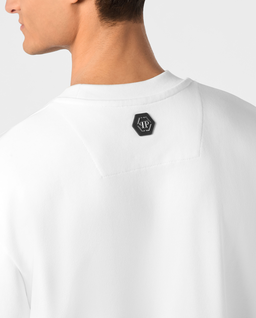 Biała bluza z haftowanym logo - Image #5