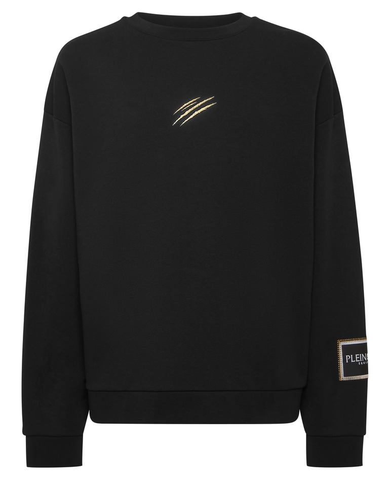 Czarna bluza z okrągłym dekoltem