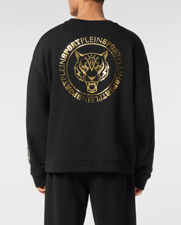 Czarna bluza z okrągłym dekoltem - Image #2