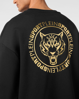 Czarna bluza z okrągłym dekoltem - Image #4