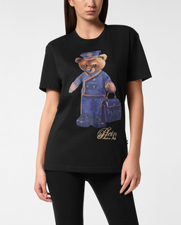 Czarny t-shirt Teddy Doorman - Image #0
