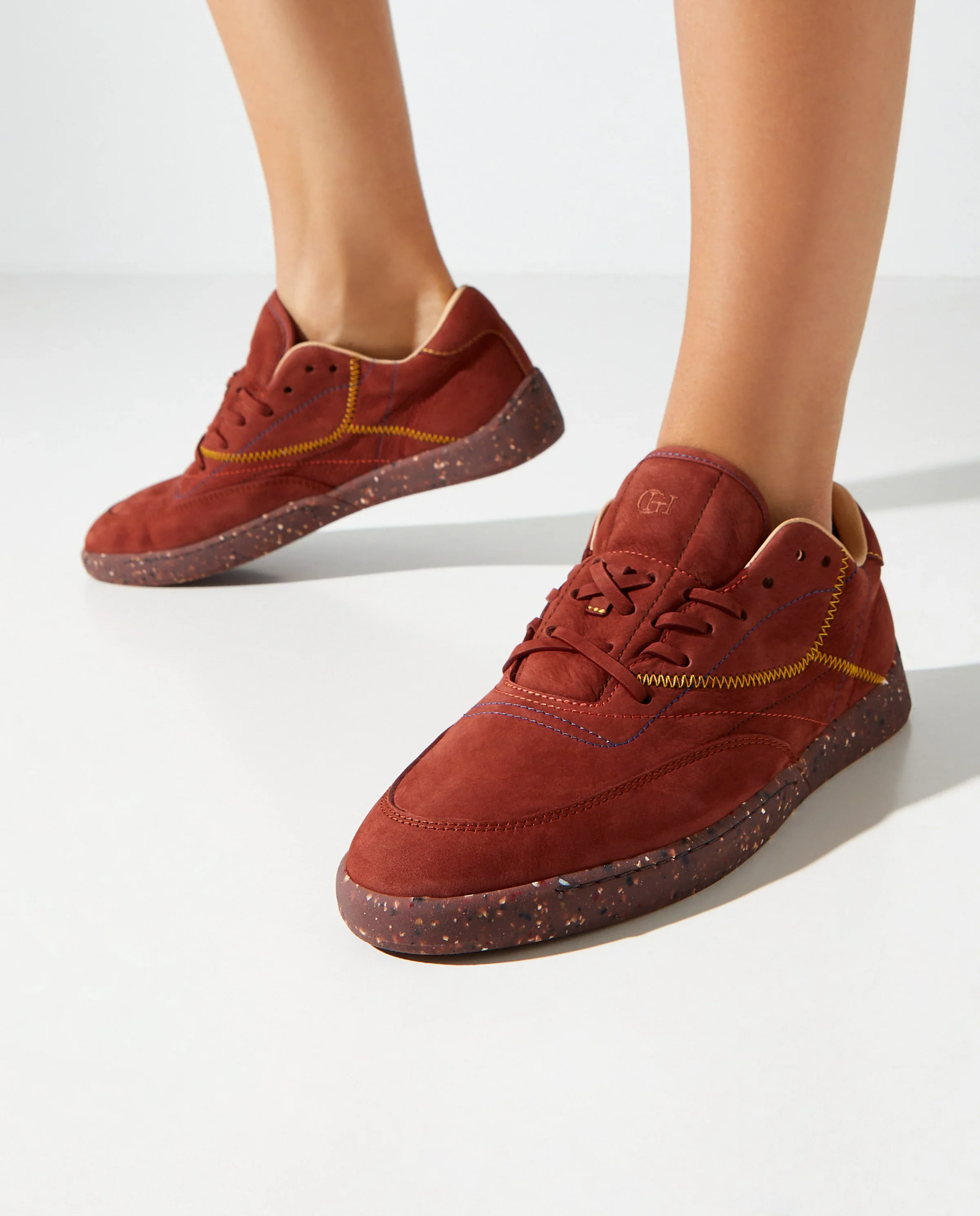 Bordowe sneakersy Ohio - Image #0
