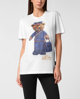Biały t-shirt Teddy Doorman - Image #0