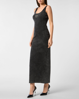 Szara sukienka maxi - Image #3