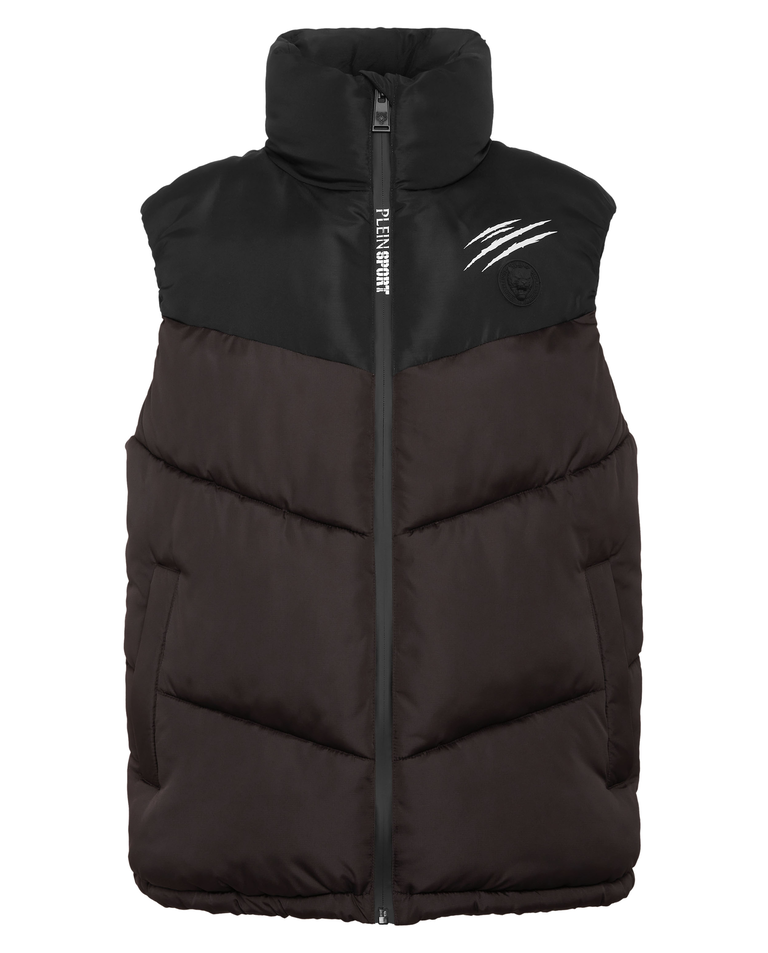 Dwukolorowa kamizelka puchowa