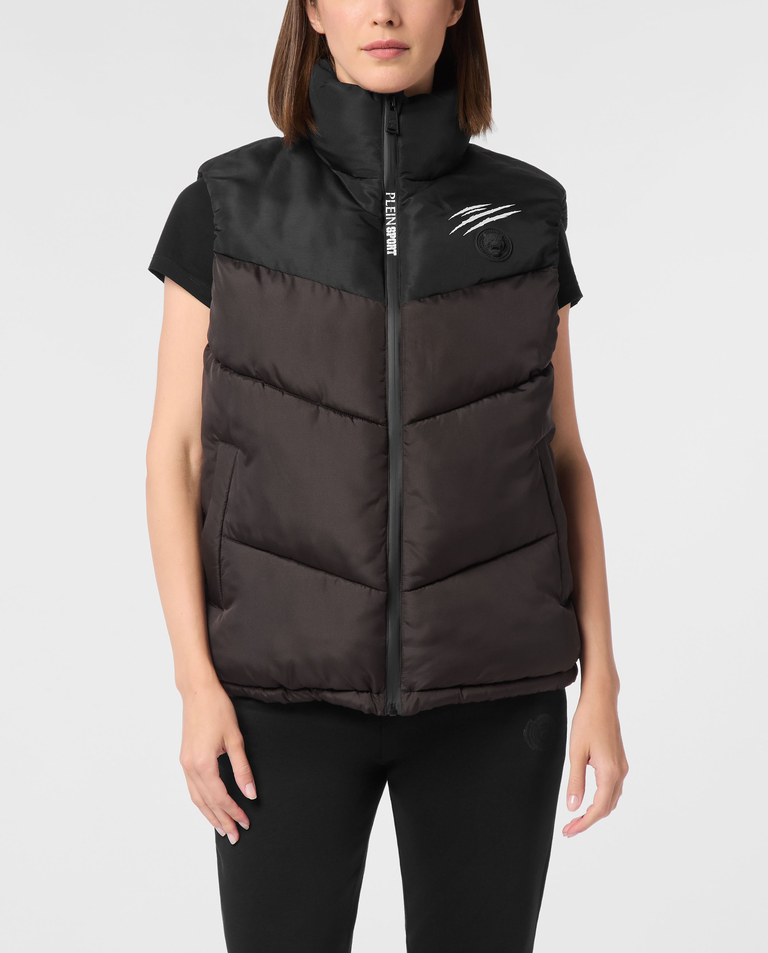 Dwukolorowa kamizelka puchowa