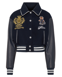 Granatowa bomberka College Bomber Teddy - Image #1