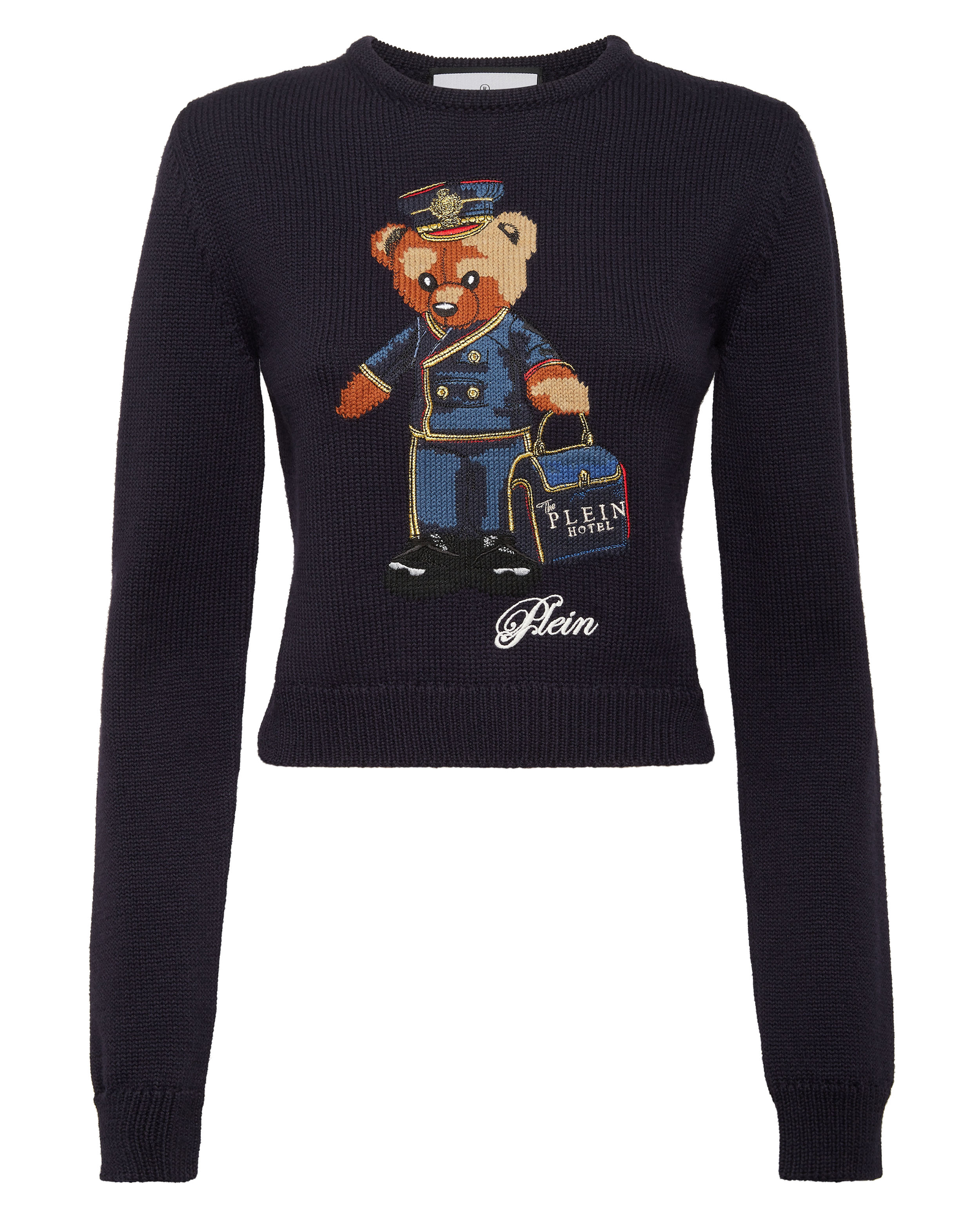 Granatowy sweter Teddy Doorman - Image #1
