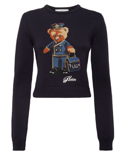 Granatowy sweter Teddy Doorman - Image #1