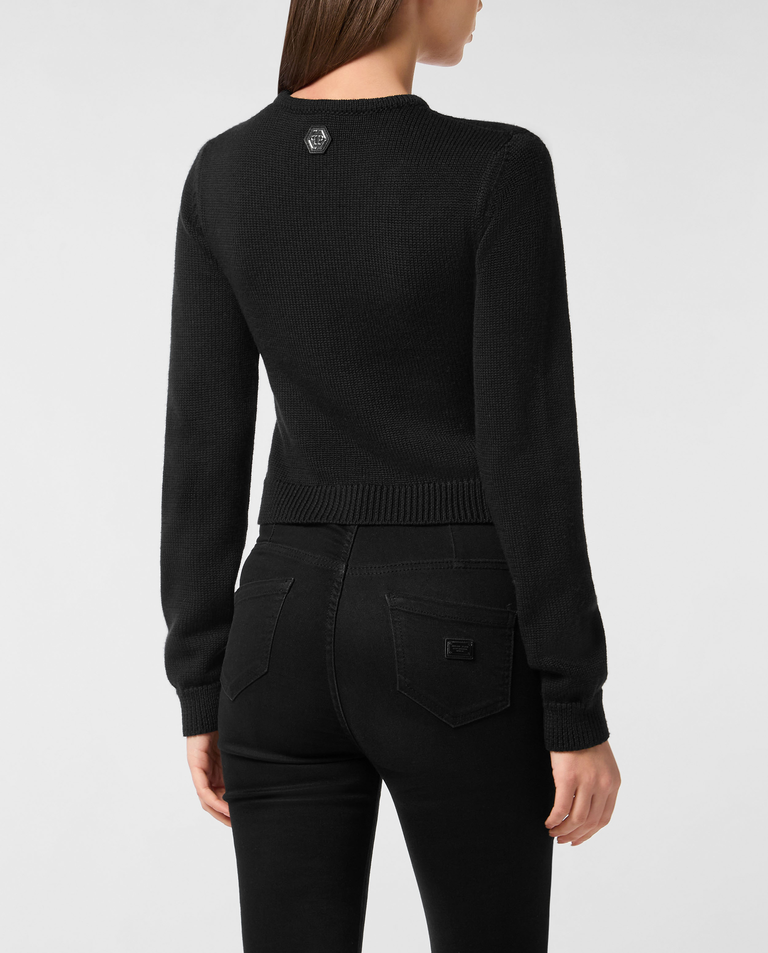 Sweter z okrągłym dekoltem - Image #2
