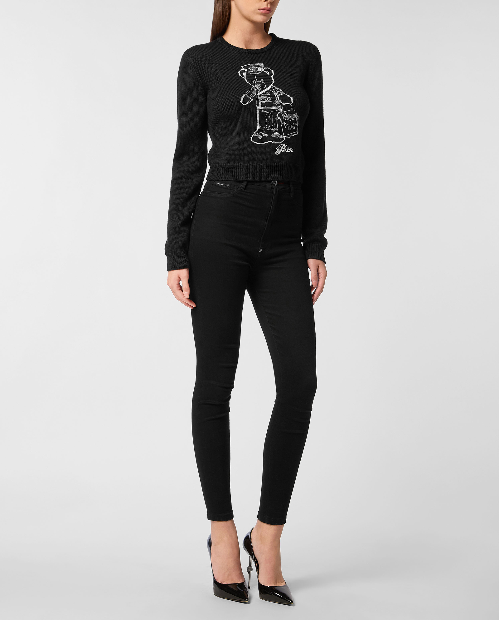 Sweter z okrągłym dekoltem - Image #3
