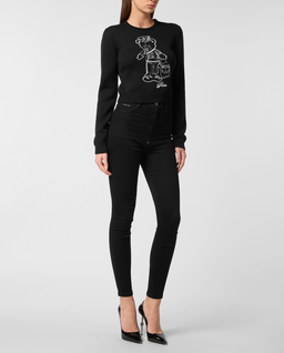 Sweter z okrągłym dekoltem - Image #3