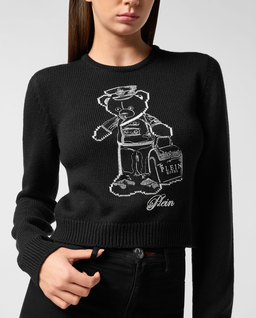 Sweter z okrągłym dekoltem - Image #4